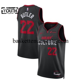 Maillot Basket Miami Heat Jimmy Butler 22 2023-2024 Nike City Edition Noir Swingman - Enfant